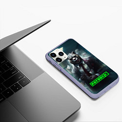 Чехол iPhone 11 Pro матовый Payday 3 crazy bear, цвет: 3D-светло-сиреневый — фото 2