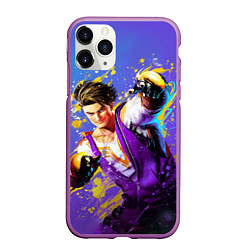 Чехол iPhone 11 Pro матовый Street Fighter 6: Luke, цвет: 3D-фиолетовый
