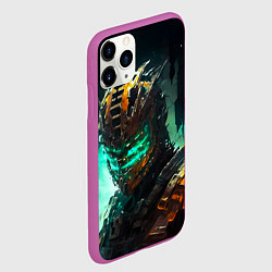 Чехол iPhone 11 Pro матовый Dead Space horror, цвет: 3D-фиолетовый — фото 2