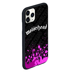 Чехол iPhone 11 Pro матовый Motorhead rock legends: символ сверху, цвет: 3D-черный — фото 2