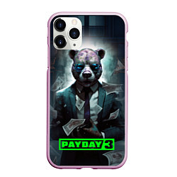 Чехол iPhone 11 Pro матовый Payday 3 bear, цвет: 3D-розовый