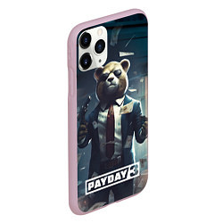 Чехол iPhone 11 Pro матовый Payday 3 bear, цвет: 3D-розовый — фото 2