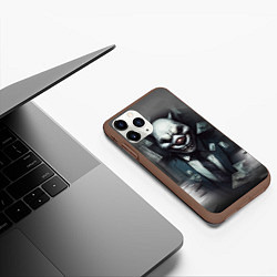 Чехол iPhone 11 Pro матовый Payday 3 wolf, цвет: 3D-коричневый — фото 2