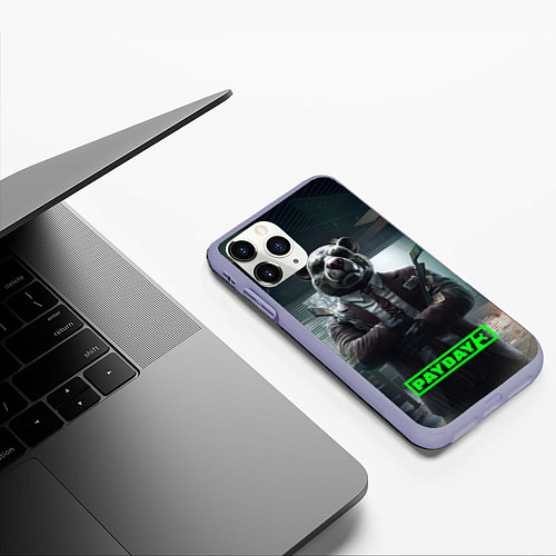 Чехол iPhone 11 Pro матовый Payday 3 dog / 3D-Светло-сиреневый – фото 3