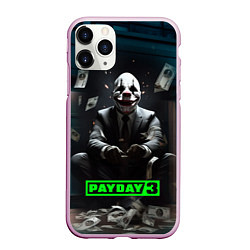 Чехол iPhone 11 Pro матовый Payday 3 game, цвет: 3D-розовый