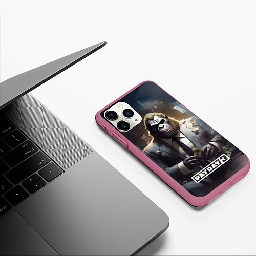 Чехол iPhone 11 Pro матовый Gorilla Payday 3 / 3D-Малиновый – фото 3