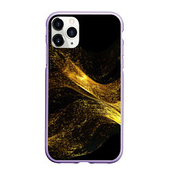 Чехол iPhone 11 Pro матовый Золотая пыльца, цвет: 3D-светло-сиреневый
