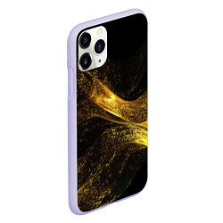 Чехол iPhone 11 Pro матовый Золотая пыльца, цвет: 3D-светло-сиреневый — фото 2