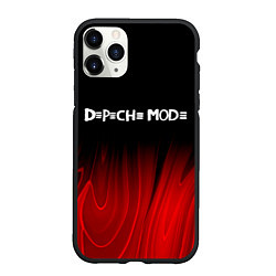 Чехол iPhone 11 Pro матовый Depeche Mode red plasma, цвет: 3D-черный
