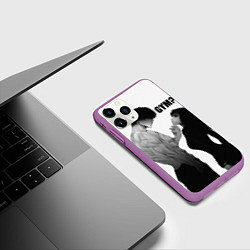 Чехол iPhone 11 Pro матовый Gym?, цвет: 3D-фиолетовый — фото 2