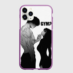 Чехол iPhone 11 Pro матовый Gym?, цвет: 3D-фиолетовый