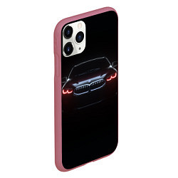 Чехол iPhone 11 Pro матовый BMW - red eyes, цвет: 3D-малиновый — фото 2