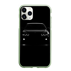 Чехол iPhone 11 Pro матовый BMW in the dark, цвет: 3D-салатовый