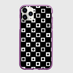Чехол iPhone 11 Pro матовый Геометрические узоры