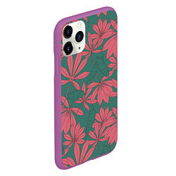 Чехол iPhone 11 Pro матовый Pink nature, цвет: 3D-фиолетовый — фото 2