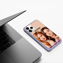 Чехол iPhone 11 Pro матовый Blackpink Jisoo and Rose, цвет: 3D-светло-сиреневый — фото 2