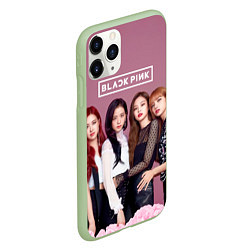 Чехол iPhone 11 Pro матовый Blackpink girls, цвет: 3D-салатовый — фото 2