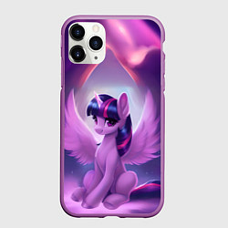 Чехол iPhone 11 Pro матовый Твайлайт Спаркл, цвет: 3D-фиолетовый