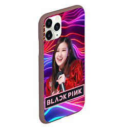 Чехол iPhone 11 Pro матовый Blackpink Rose, цвет: 3D-коричневый — фото 2