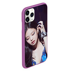 Чехол iPhone 11 Pro матовый Дженни блэкпинк, цвет: 3D-фиолетовый — фото 2