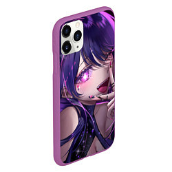 Чехол iPhone 11 Pro матовый Oshi no ko - ай хошино, цвет: 3D-фиолетовый — фото 2