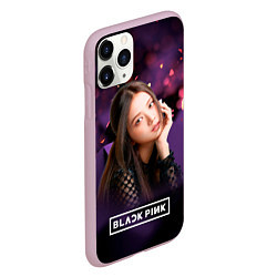 Чехол iPhone 11 Pro матовый Ким Джису Блэкпинк, цвет: 3D-розовый — фото 2