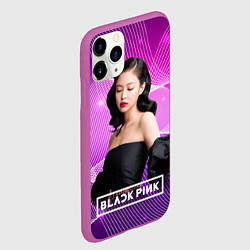 Чехол iPhone 11 Pro матовый BlackPink Jennie, цвет: 3D-фиолетовый — фото 2