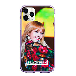 Чехол iPhone 11 Pro матовый Lisa Blackpink, цвет: 3D-светло-сиреневый