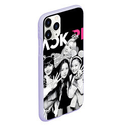 Чехол iPhone 11 Pro матовый Blackpink funny girls, цвет: 3D-светло-сиреневый — фото 2