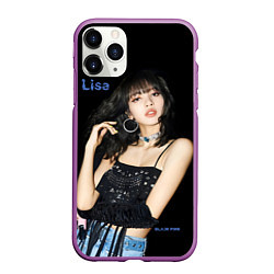 Чехол iPhone 11 Pro матовый Blackpink Lisa in jeans, цвет: 3D-фиолетовый