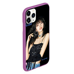 Чехол iPhone 11 Pro матовый Blackpink Lisa in jeans, цвет: 3D-фиолетовый — фото 2