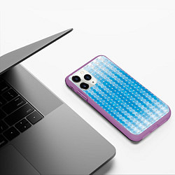 Чехол iPhone 11 Pro матовый Blue vibe, цвет: 3D-фиолетовый — фото 2