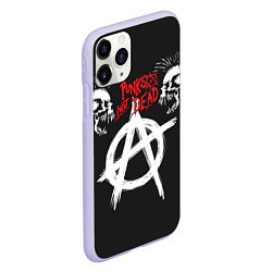 Чехол iPhone 11 Pro матовый Punks not dead - анархия, цвет: 3D-светло-сиреневый — фото 2