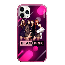 Чехол iPhone 11 Pro матовый Kpop Blackpink, цвет: 3D-малиновый