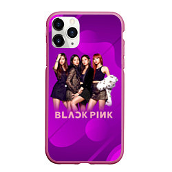 Чехол iPhone 11 Pro матовый K-pop Blackpink girls, цвет: 3D-малиновый