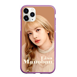 Чехол iPhone 11 Pro матовый Blackpink Lisa blonde, цвет: 3D-фиолетовый