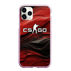 Чехол iPhone 11 Pro матовый Dark red CS GO, цвет: 3D-розовый
