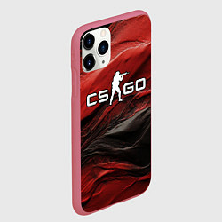Чехол iPhone 11 Pro матовый Dark red CS GO, цвет: 3D-малиновый — фото 2