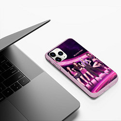 Чехол iPhone 11 Pro матовый Выступление Блэкпинк, цвет: 3D-розовый — фото 2