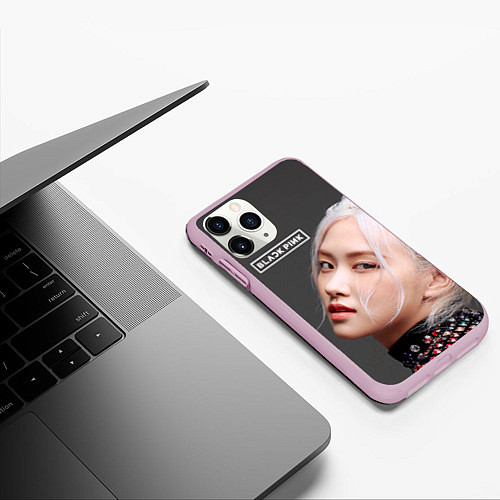 Чехол iPhone 11 Pro матовый Blackpink Rose gray / 3D-Розовый – фото 3