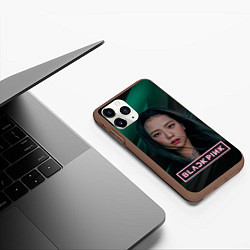 Чехол iPhone 11 Pro матовый Blackpink beautiful singer Rose, цвет: 3D-коричневый — фото 2