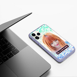 Чехол iPhone 11 Pro матовый Lisa Blackpink, цвет: 3D-светло-сиреневый — фото 2