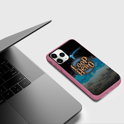Чехол iPhone 11 Pro матовый Loop Hero world / 3D-Малиновый – фото 3