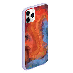 Чехол iPhone 11 Pro матовый Ginger blue pattern, цвет: 3D-светло-сиреневый — фото 2