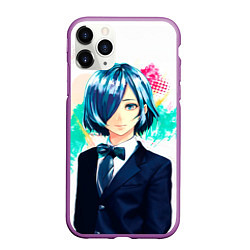 Чехол iPhone 11 Pro матовый Touka Kirishima, цвет: 3D-фиолетовый