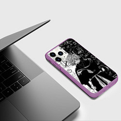 Чехол iPhone 11 Pro матовый Инсайд Габимару - Адский рай, цвет: 3D-фиолетовый — фото 2