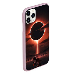 Чехол iPhone 11 Pro матовый Падение гриффита, цвет: 3D-розовый — фото 2