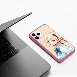 Чехол iPhone 11 Pro матовый Chisato Nishikigi - Lycoris Recoil, цвет: 3D-малиновый — фото 2