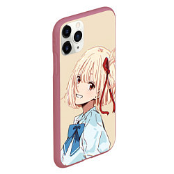 Чехол iPhone 11 Pro матовый Chisato Nishikigi - Lycoris Recoil, цвет: 3D-малиновый — фото 2