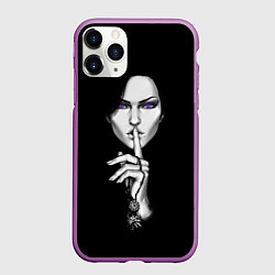 Чехол iPhone 11 Pro матовый The Witcher 3 - Йеннифер, цвет: 3D-фиолетовый
